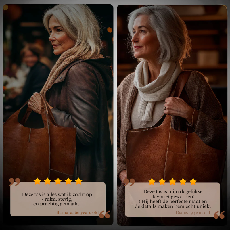 Laura’s Tijdloze Uitstraling | Vintage Tas van Vegan Leer