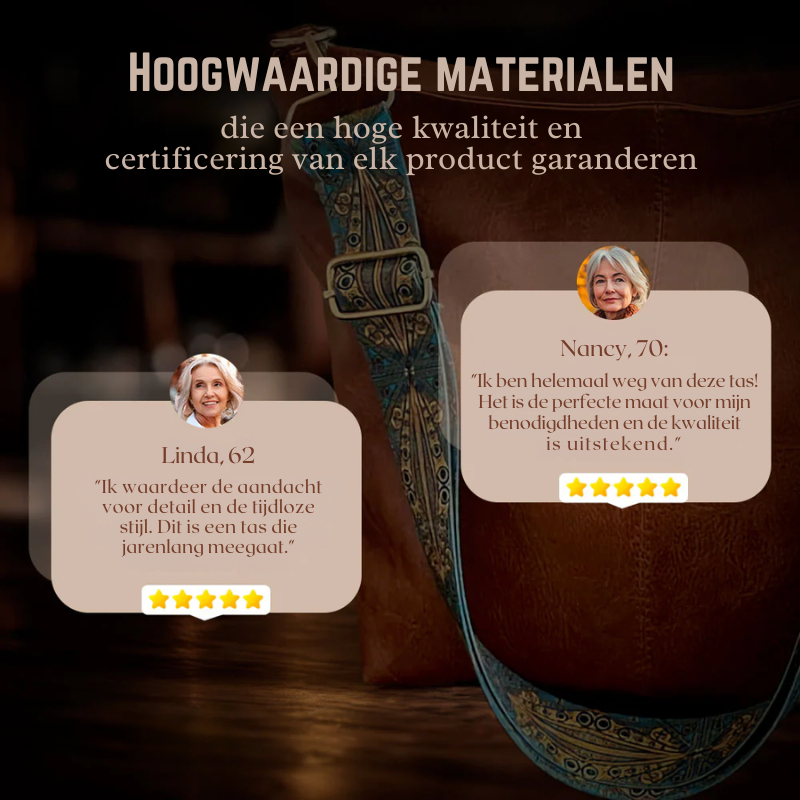 Chelsey’s Vintage Charme | Schoudertas van Vegan Leer