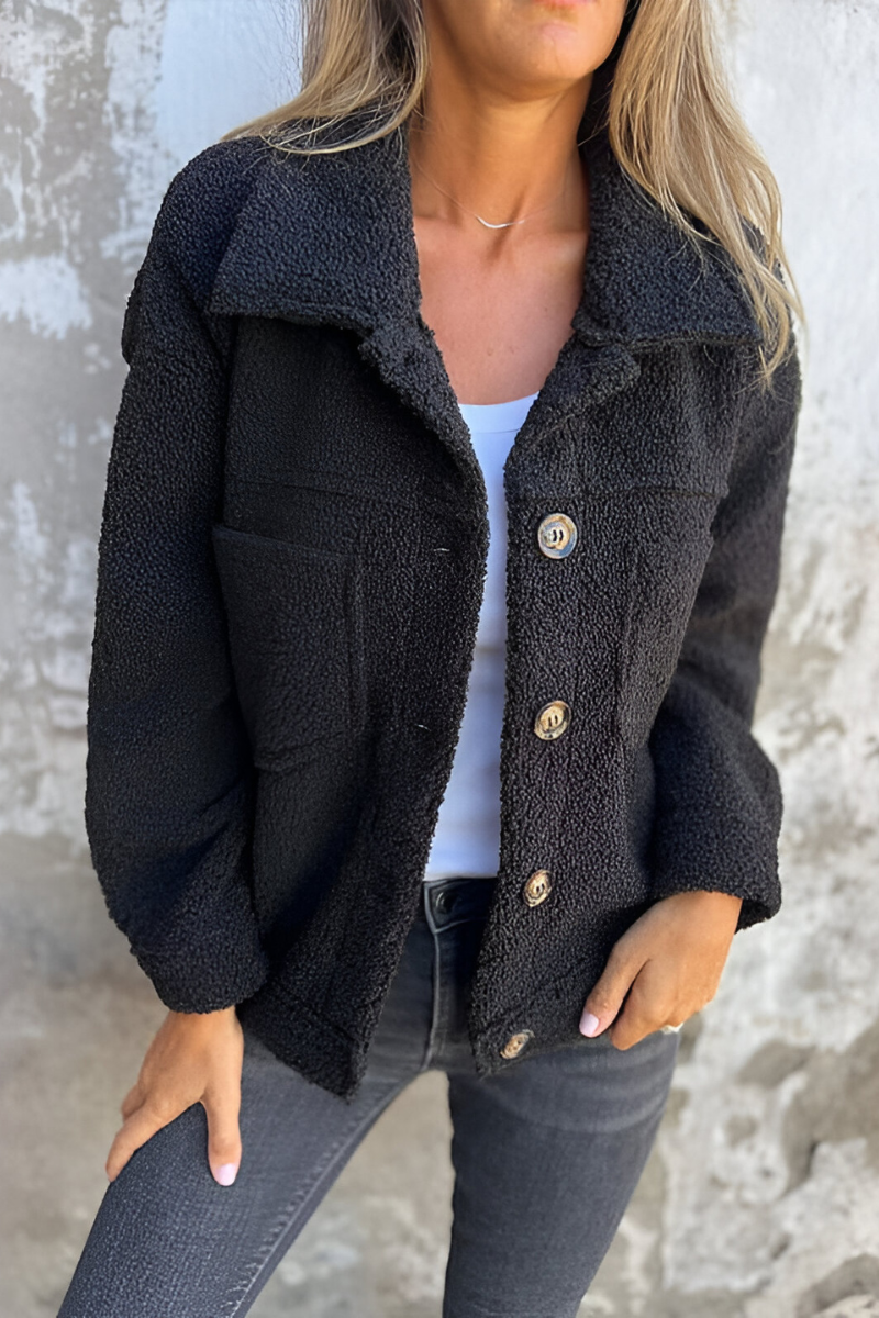 Rina™ | Warme casual teddy jas