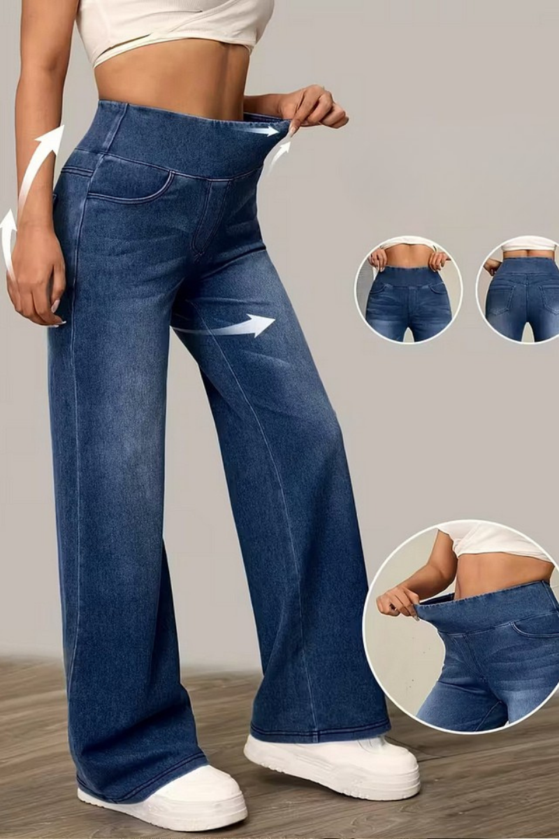 Novi™ | High-Waisted Wijde Broek