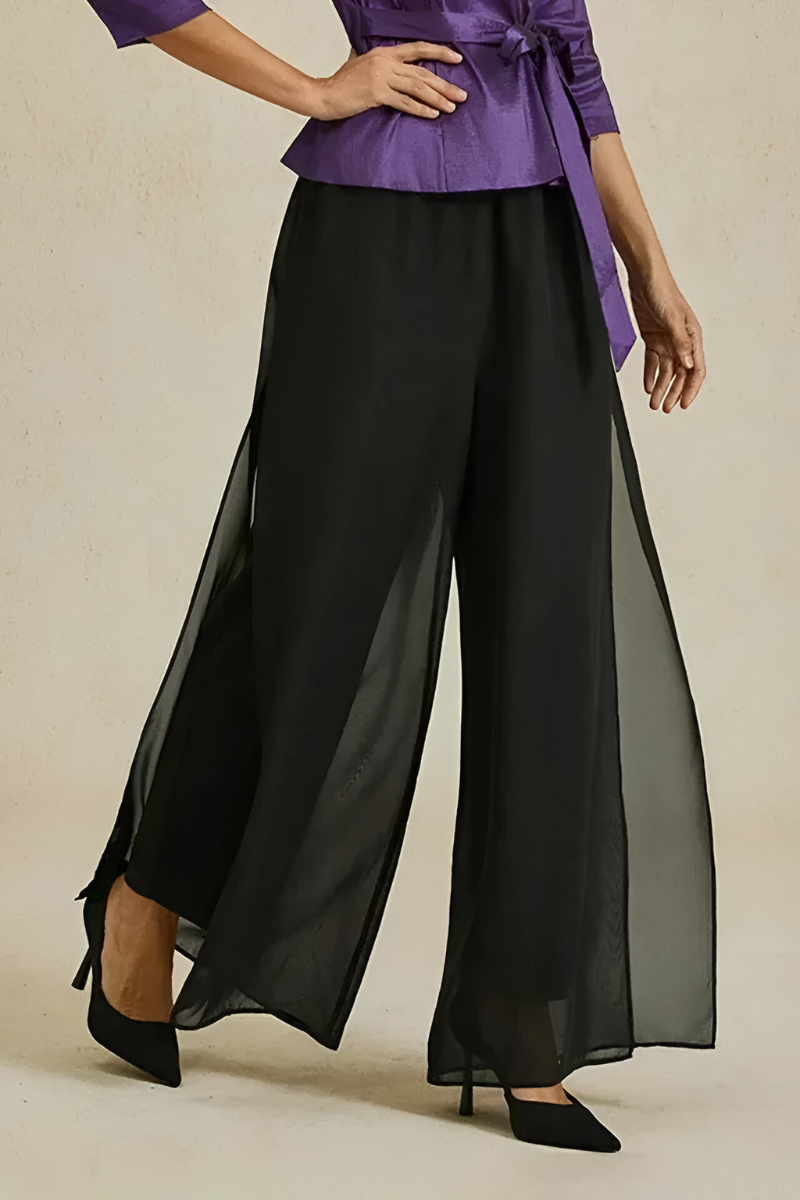 Keva™ | Elegante Soepelvallende Wijde Broek