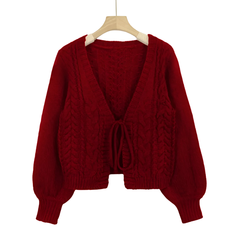 Sofia™ | Gebreide Cardigan met Striksluiting