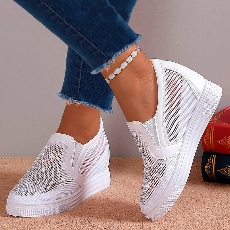 Nadja™ | Modieuze Kristallen Sneakers voor Dames