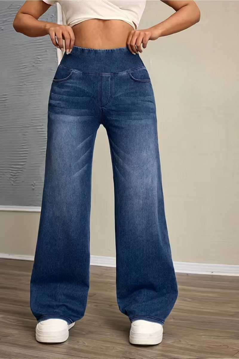 Novi™ | High-Waisted Wijde Broek