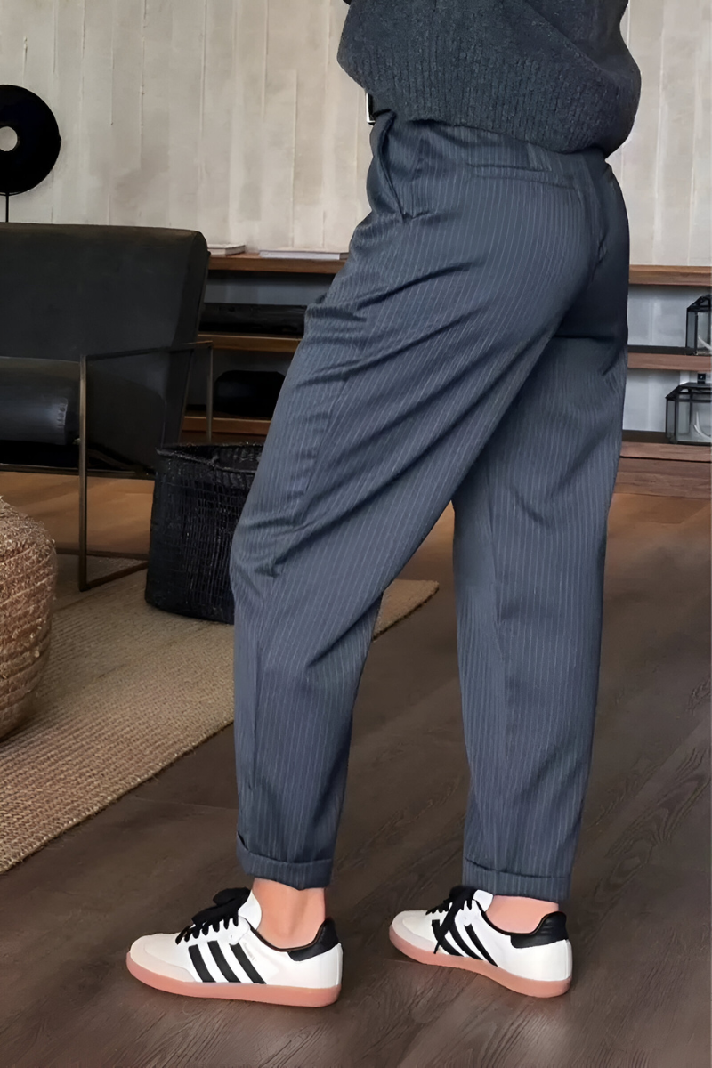 Niva™ | Elegante gestreepte broek