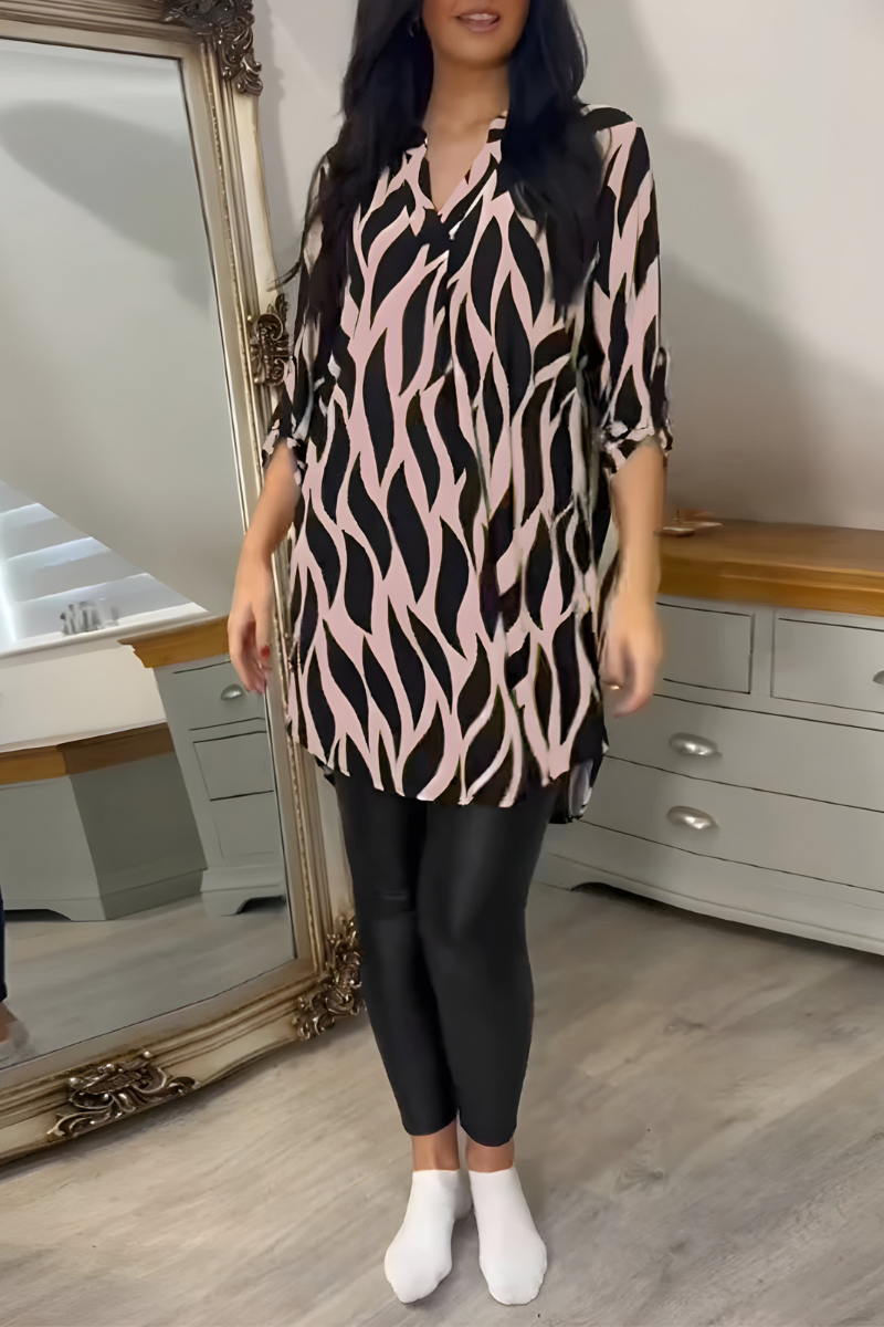 Tessa™ | Stijlvolle Losvallende Top met Print