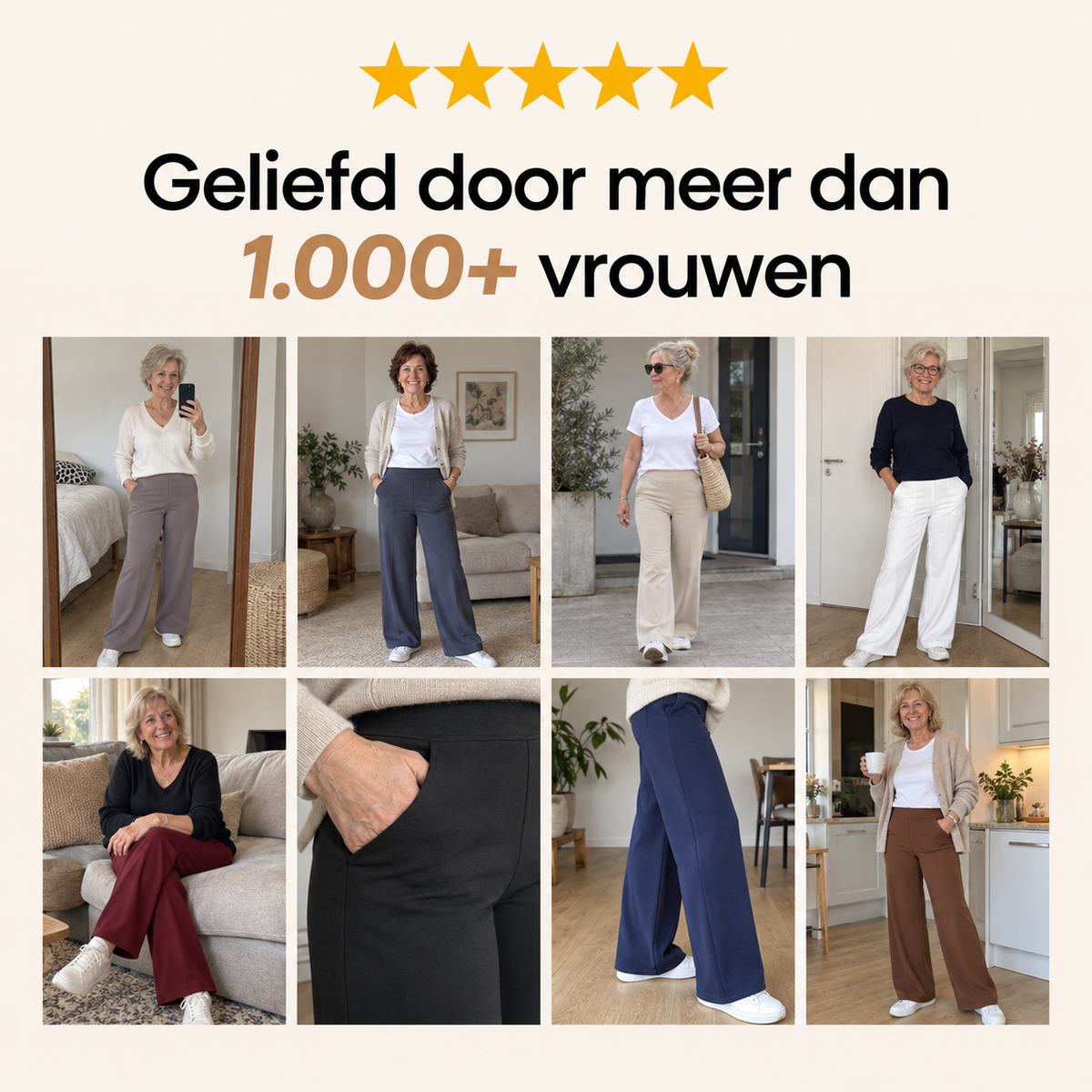 Sanne | Stretchbroek met elastische taille