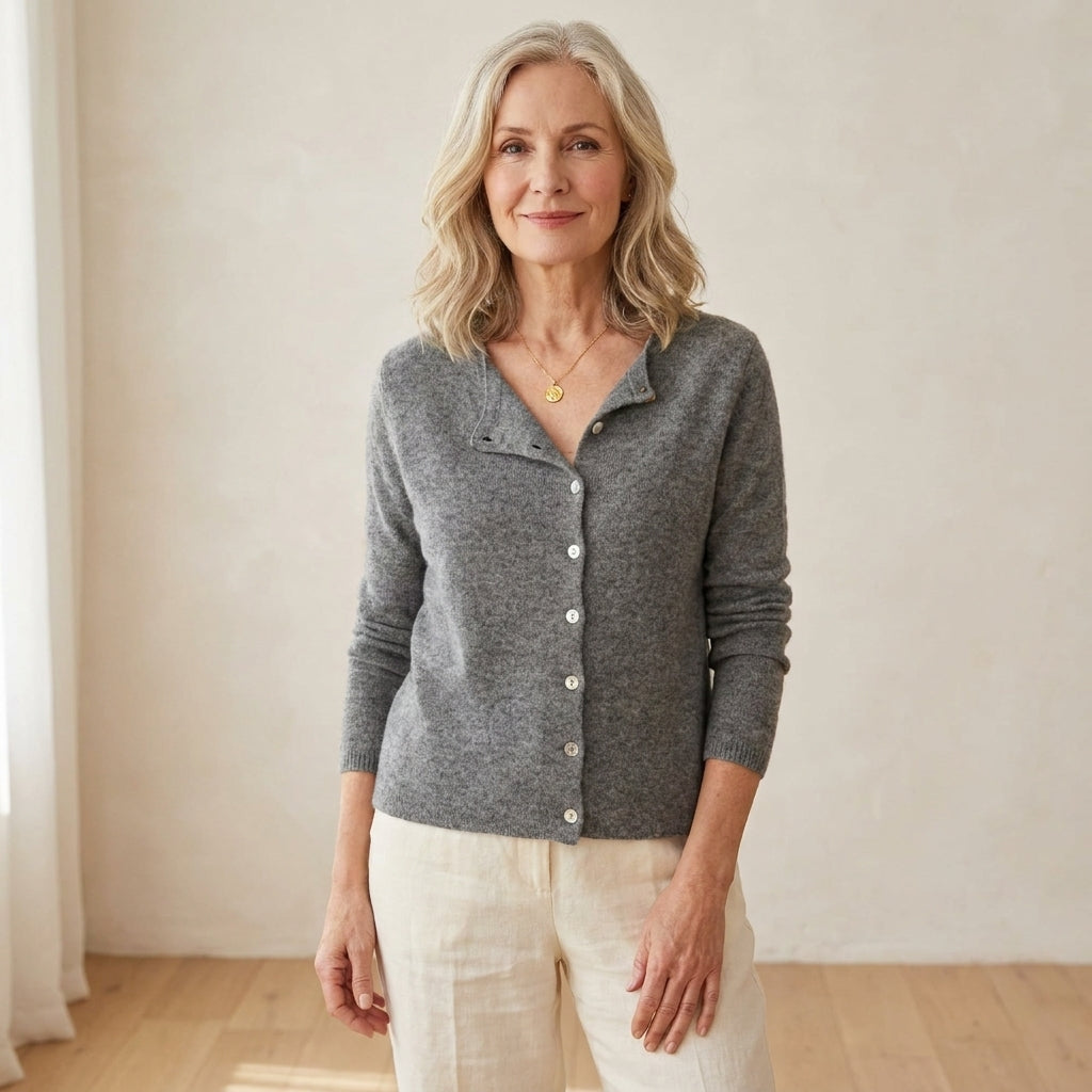 Rosa™ | Zacht vest met knoopsluiting