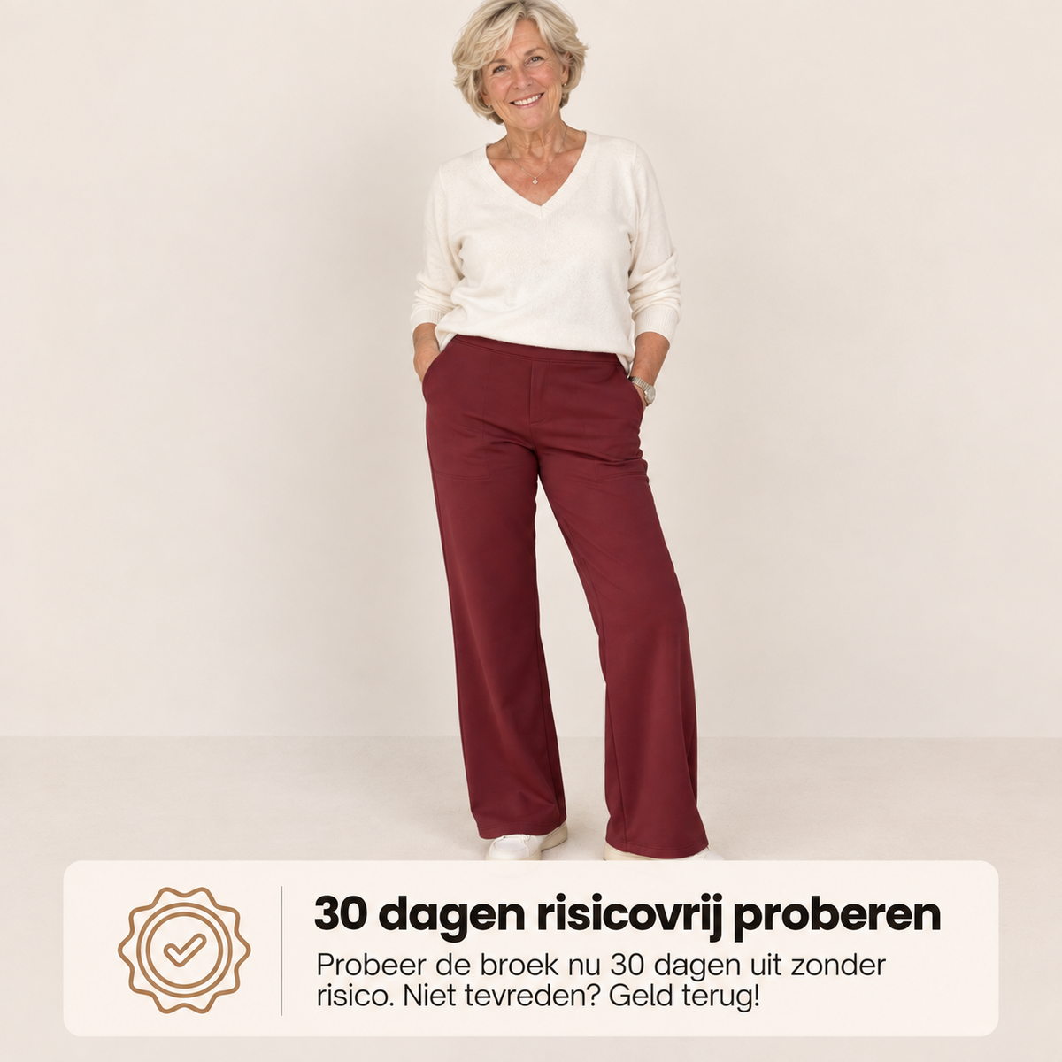 Sanne | Stretchbroek met elastische taille