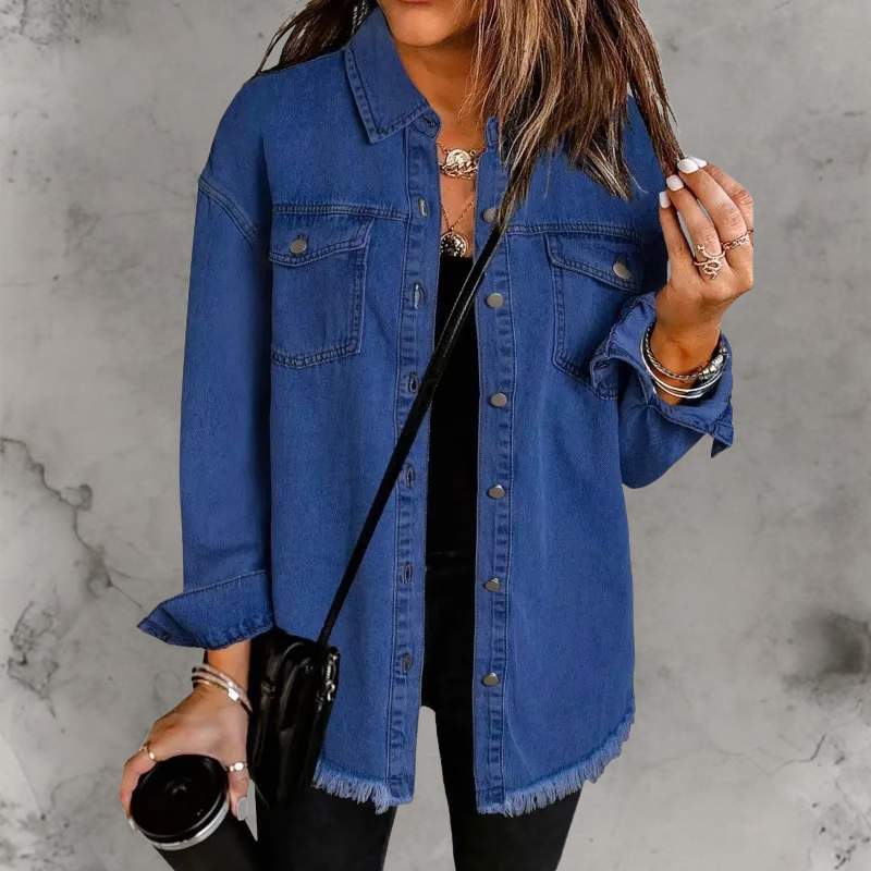 Kian™ | Casual Denim Jas Met Knopen