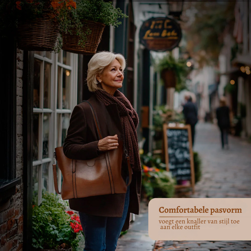 Nicole’s Favoriet | Vintage Schoudertas van Vegan Leer