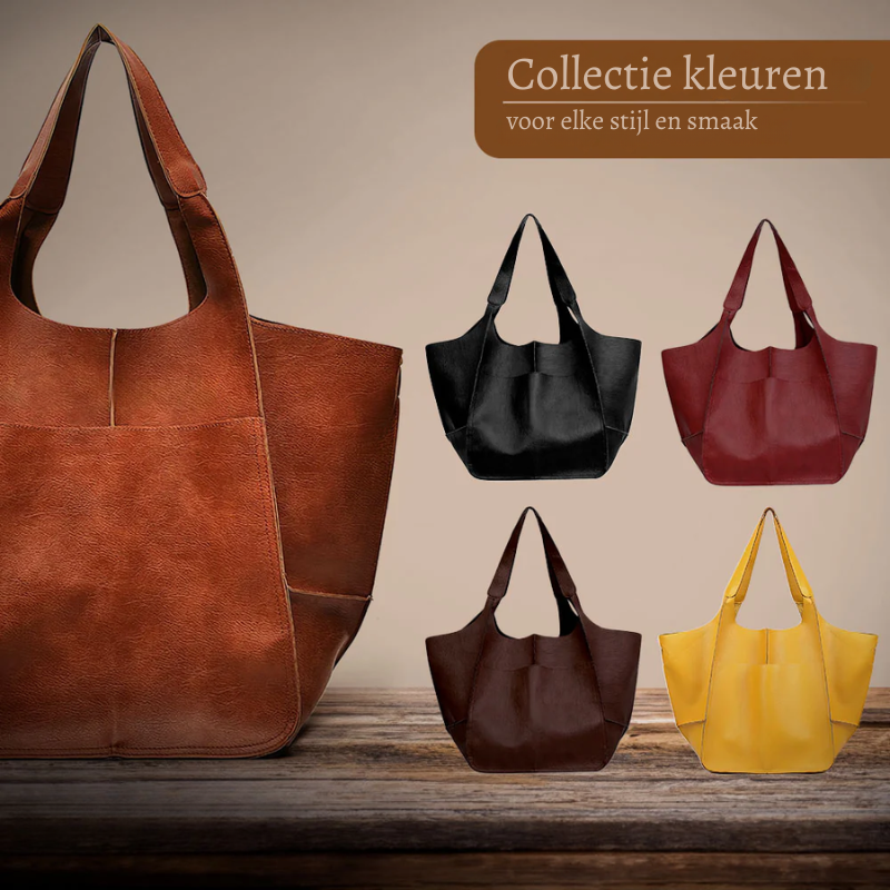 Laura’s Tijdloze Uitstraling | Vintage Tas van Vegan Leer