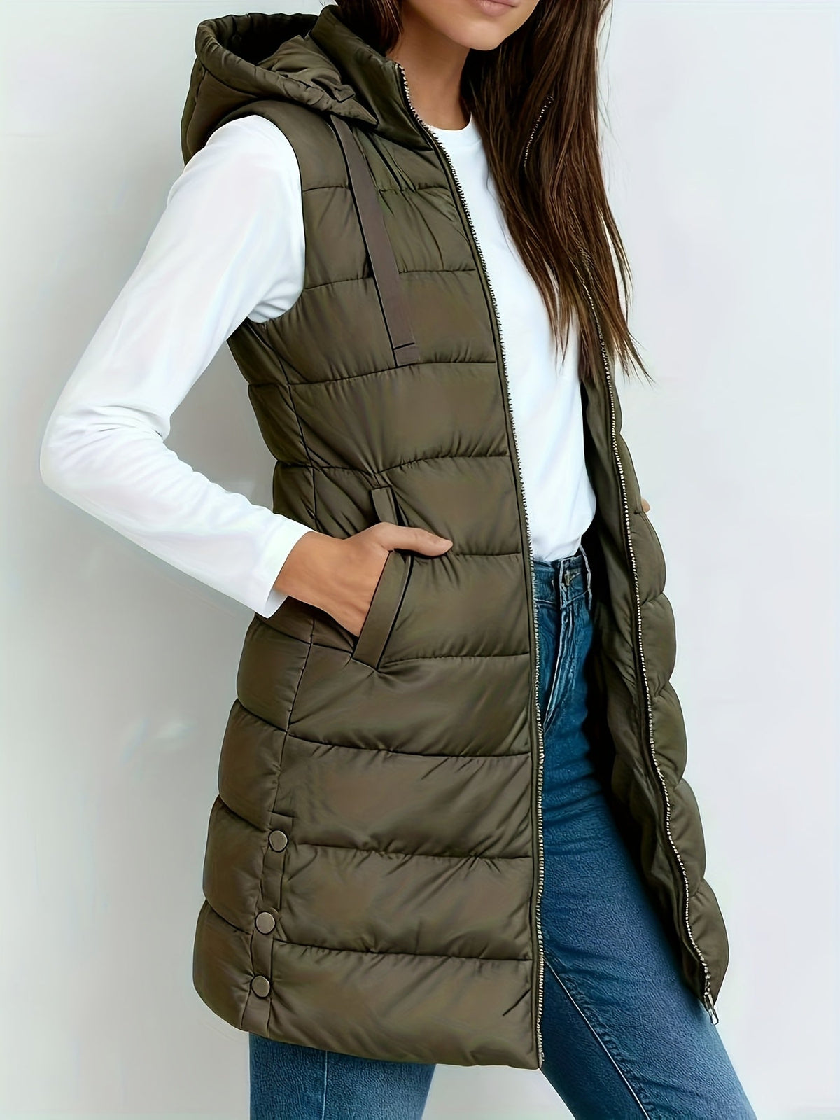 Tira™ | Elegante Gewatteerde Lange Bodywarmer