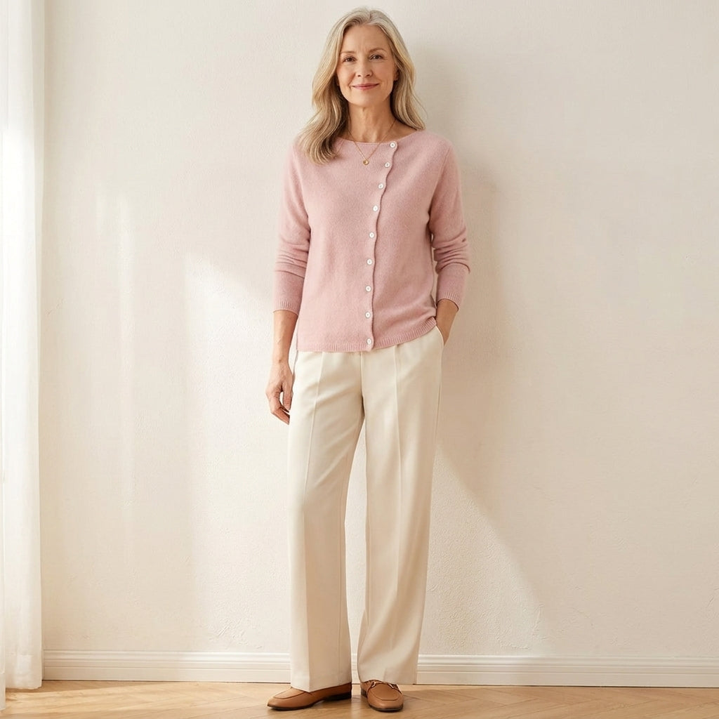 Rosa™ | Zacht vest met knoopsluiting