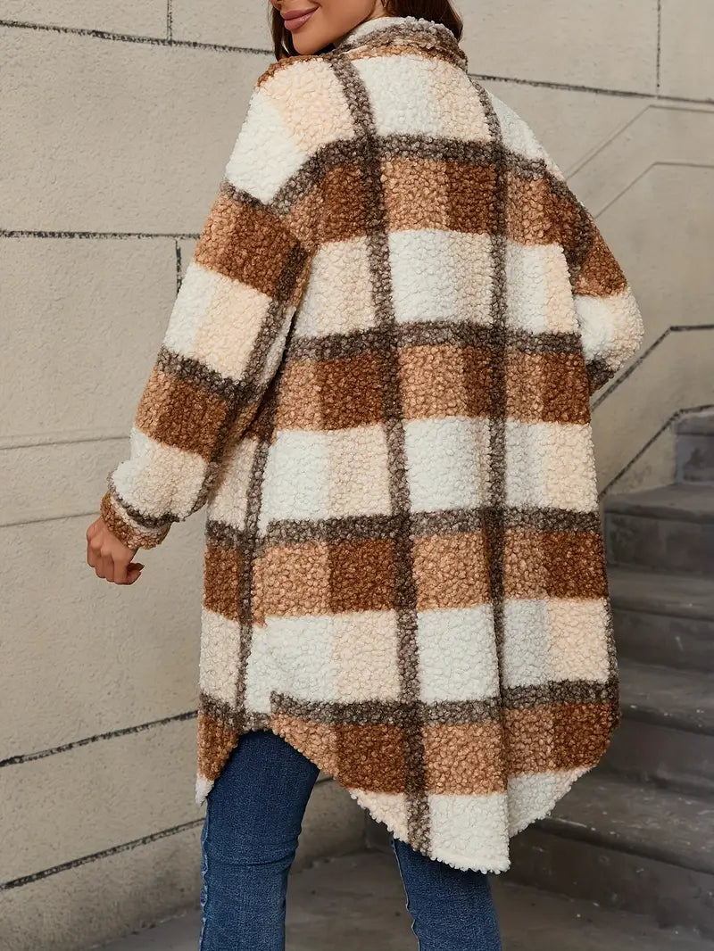 Isabelle™ | Comfortabele geruite teddyjas