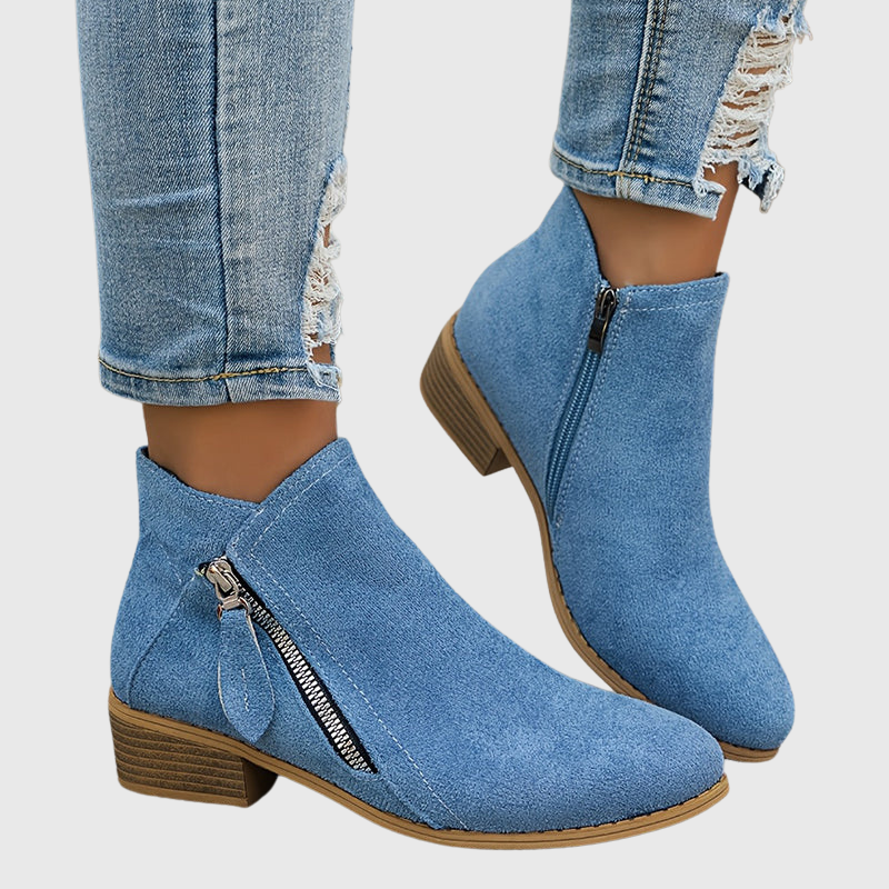 Sienna | Comfortabele enkellaarsjes met een klein hakje