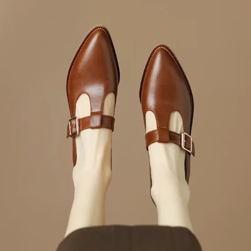 Lina | Mary Janes met puntige neus