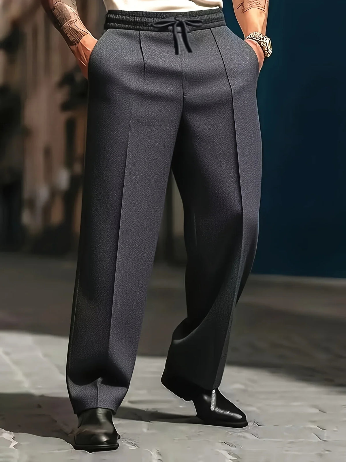 Hugo | Wijde pantalon met trekkoord