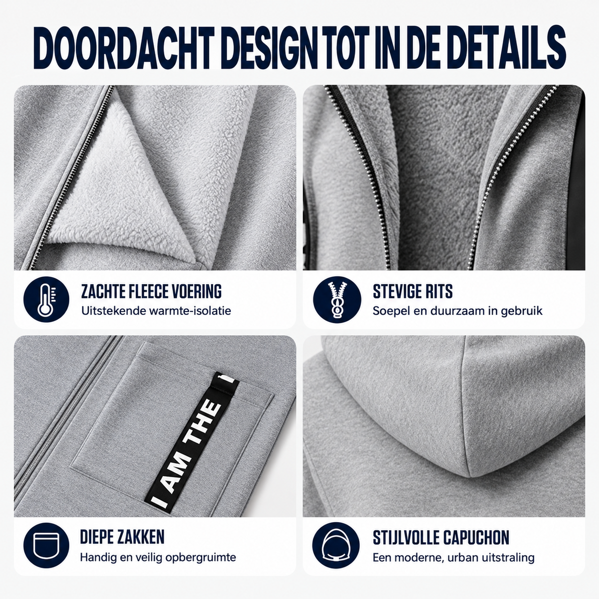 Eliza™ | Comfortabele Vestjas met Capuchon