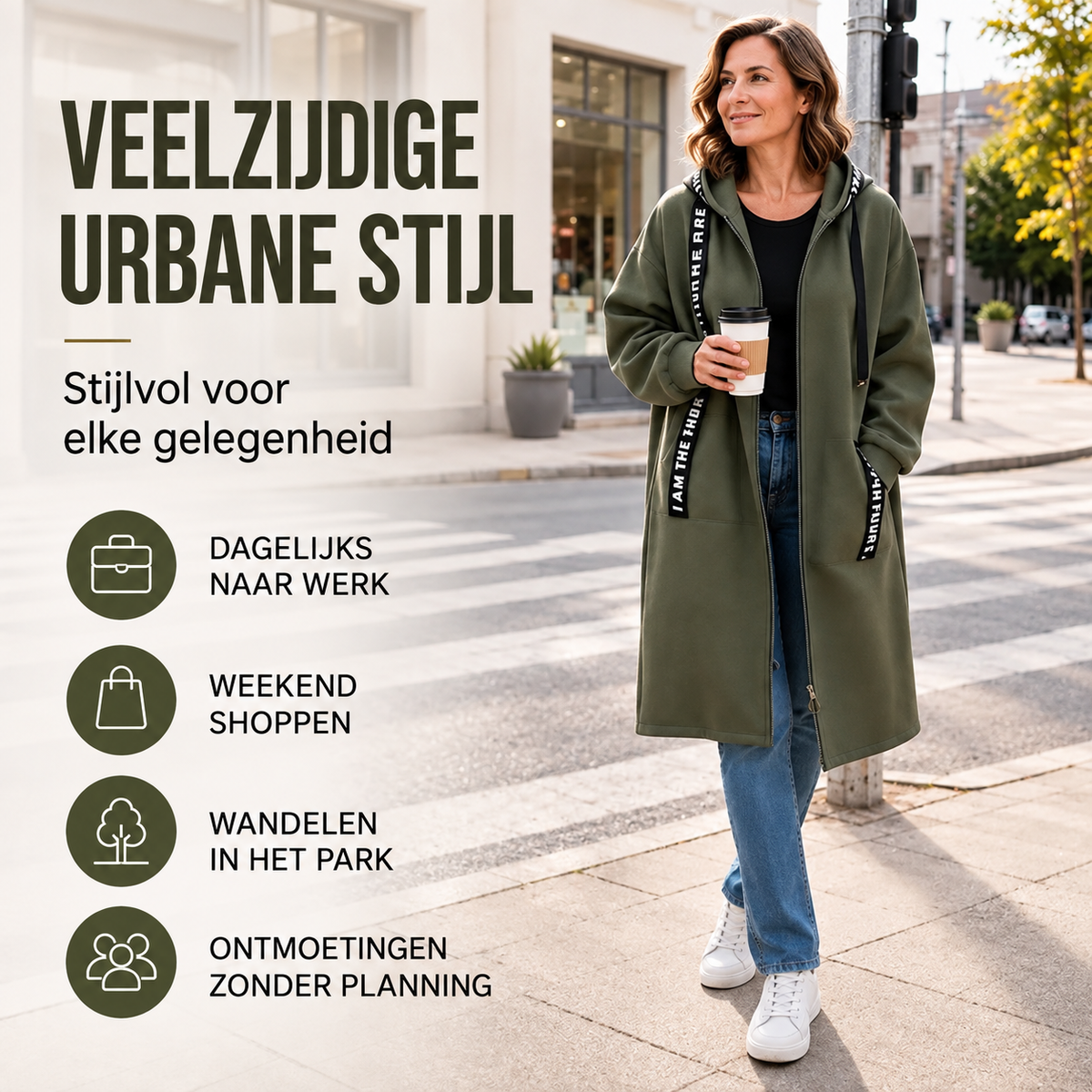 Eliza™ | Comfortabele Vestjas met Capuchon