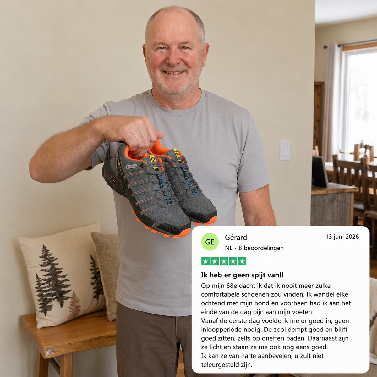 Lars™ | Comfortabele Orthopedische Wandelschoenen