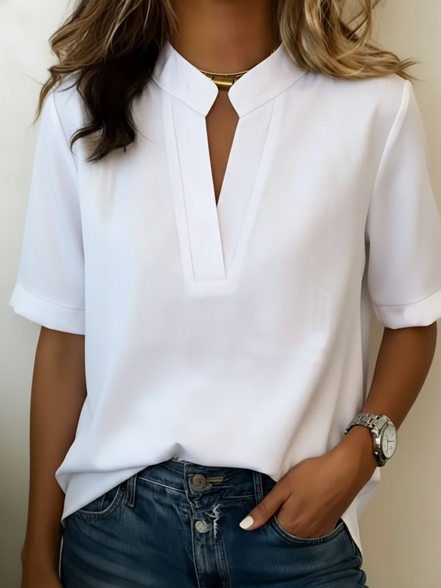 Elinor™ | Elegante V Hals Blouse (copy)