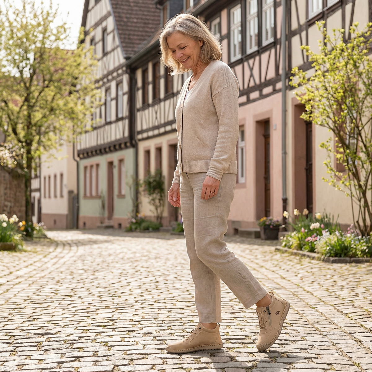 Lynn - Comfortabele sneakers met rits en goede ondersteuning