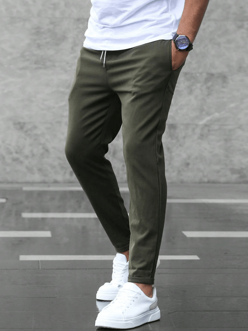 Martin | Casual broek met koordsluiting