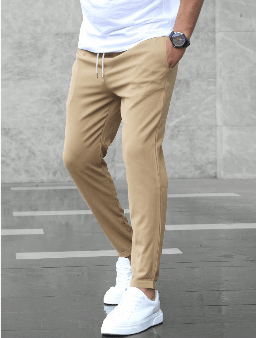 Martin | Casual broek met koordsluiting