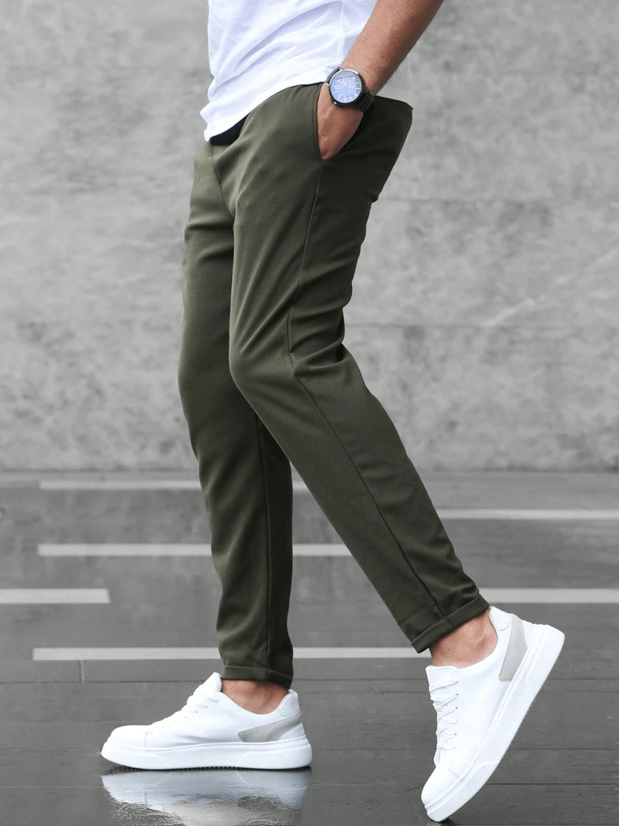 Martin | Casual broek met koordsluiting