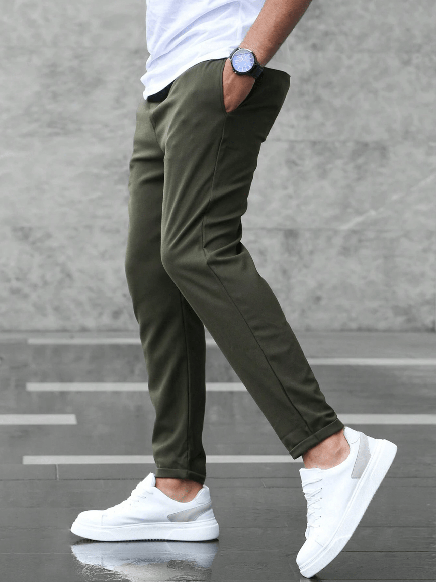 Martin | Casual broek met koordsluiting