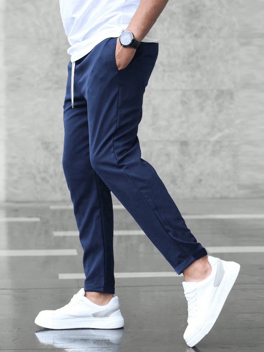 Martin | Casual broek met koordsluiting