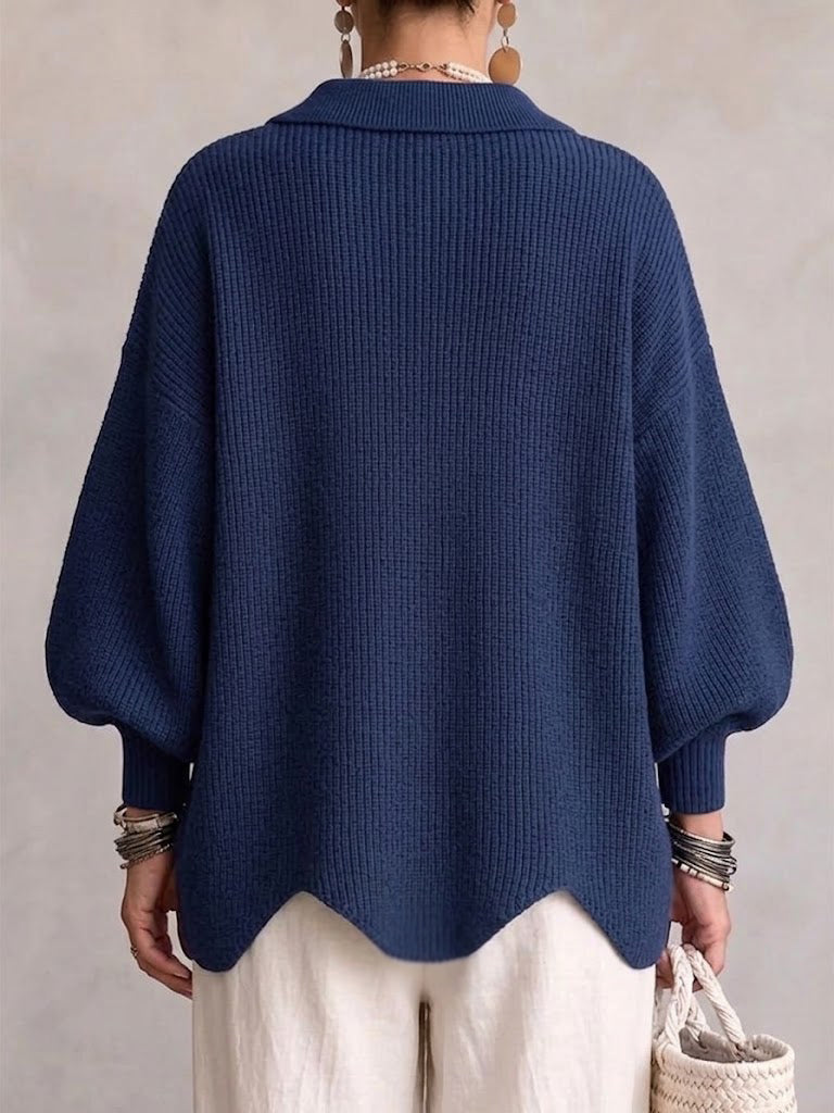 Isadora | Oversized vest met gouden knopen