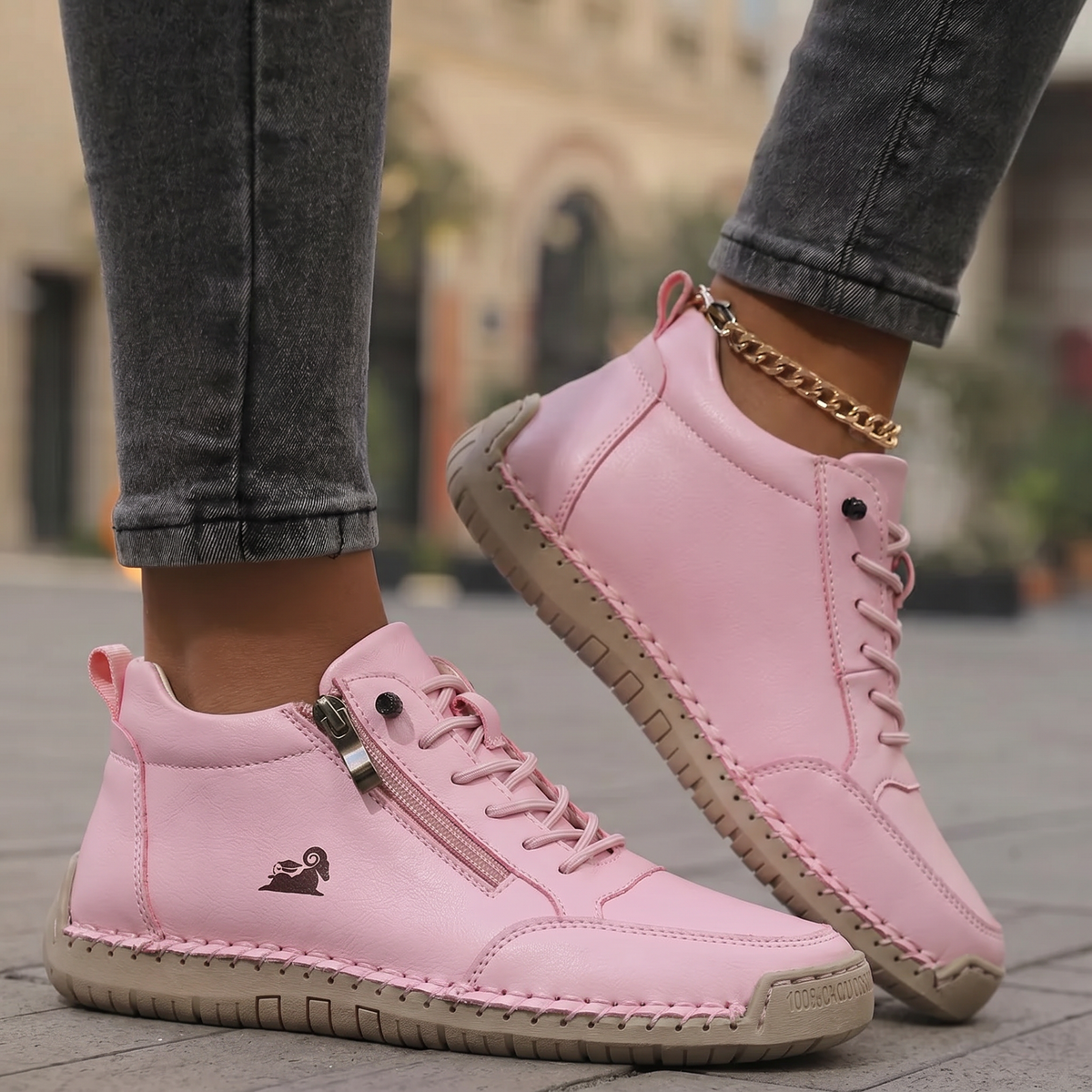 Lynn - Comfortabele sneakers met rits en goede ondersteuning