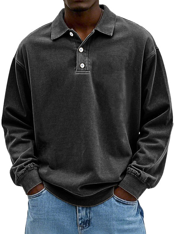 Simon | Poloshirt met lange mouw