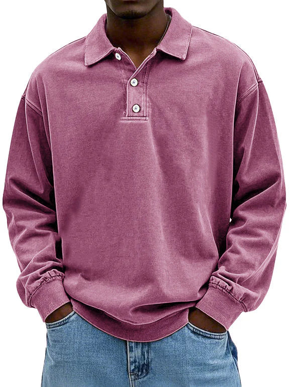Simon | Poloshirt met lange mouw