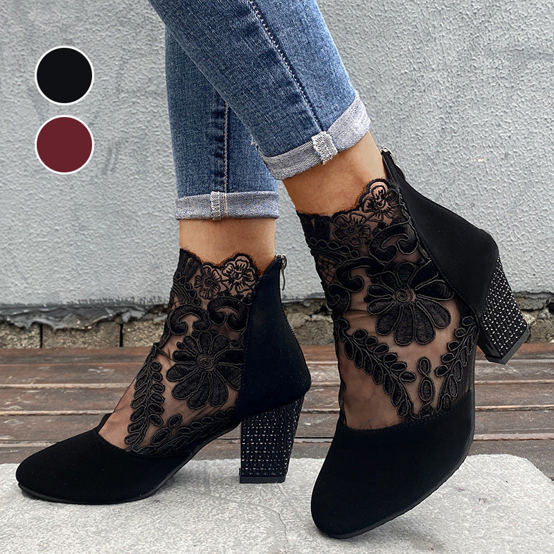 Marise | Trendy laarzen met kantdetails