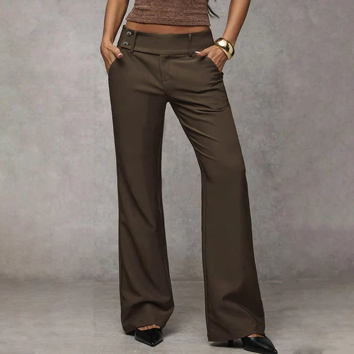 Sanne™ | Elegante Wijde Pijp Broek