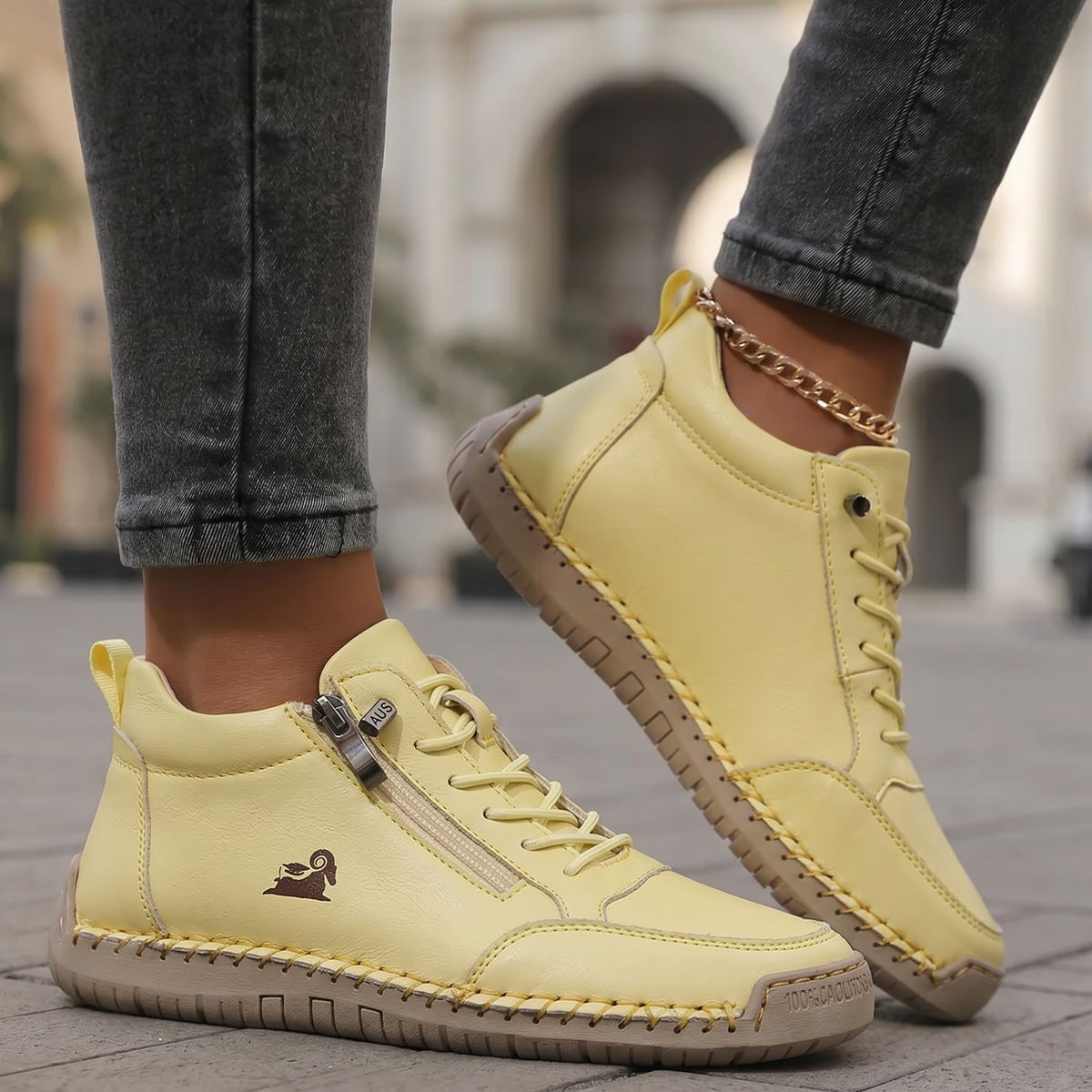 Lynn - Comfortabele sneakers met rits en goede ondersteuning